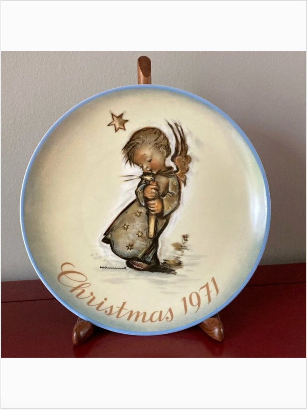 1971 Hummel Christmas Plate - Sister Berta Hummel by Schmid